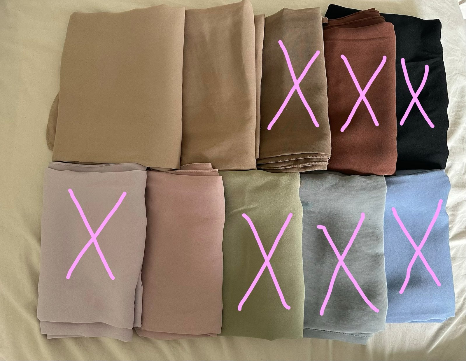Chiffon Hijab's, Ophalen of Verzenden, Zo goed als nieuw, Maat 38/40 (M), Sjaal