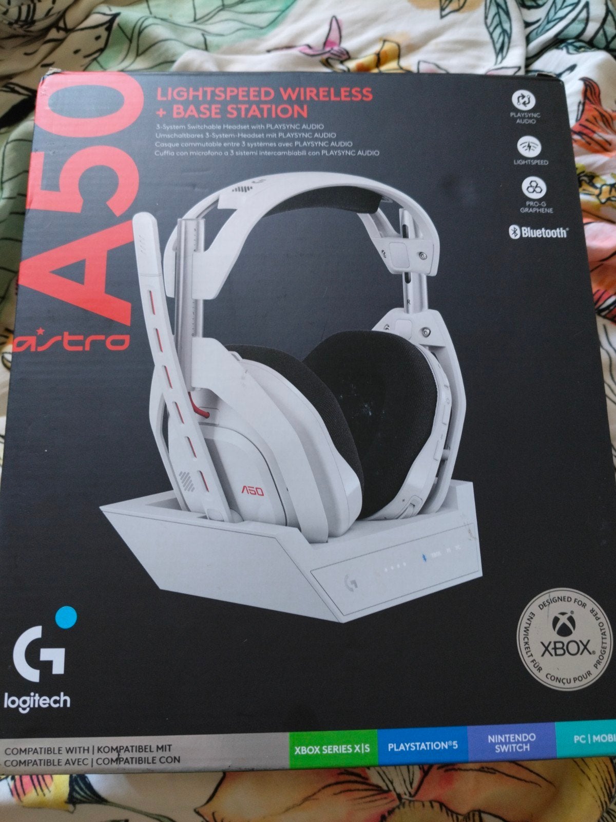 Logitech Astro A50 Lightspeed Wireless Headset +Station, Computers en Software, Headsets, Zo goed als nieuw, Ophalen of Verzenden