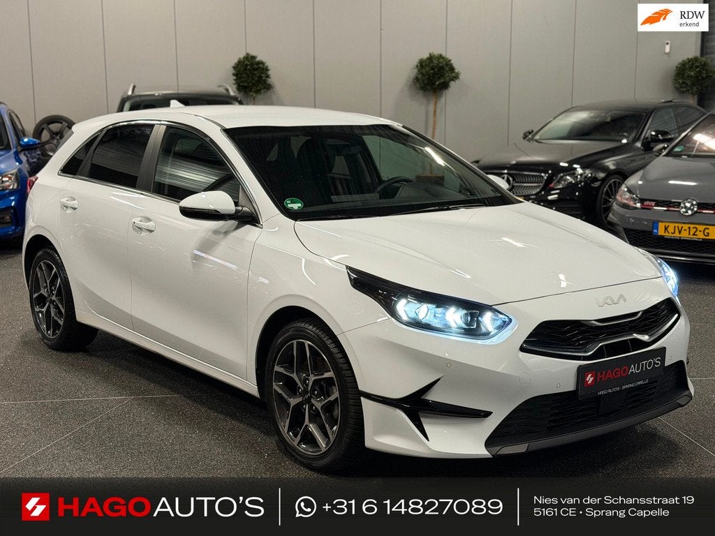 Kia Cee'd 1.5 T-GDi MHEV 140-PK/BTW/AUT/LED/NAVI/PDC/CAMERA/, Stof, Gebruikt, Wit, Origineel Nederlands