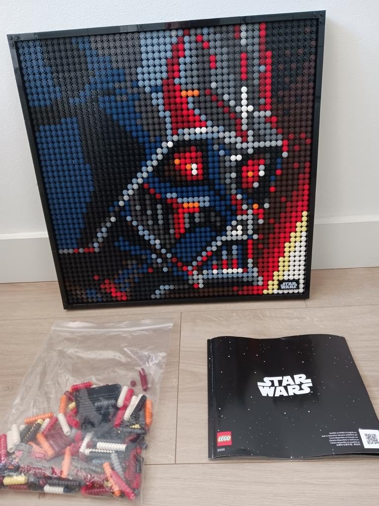 Lego Art Star Wars Darth Vader (31200) - Zo goed als nieuw, Ophalen of Verzenden, Zo goed als nieuw, Complete set, Lego