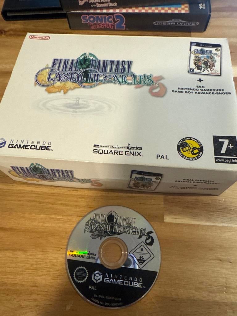 Final Fantasy Crystal Chronicles + GBA Snoer - Big Box, Spelcomputers en Games, Games | Nintendo GameCube, Gebruikt, Ophalen of Verzenden