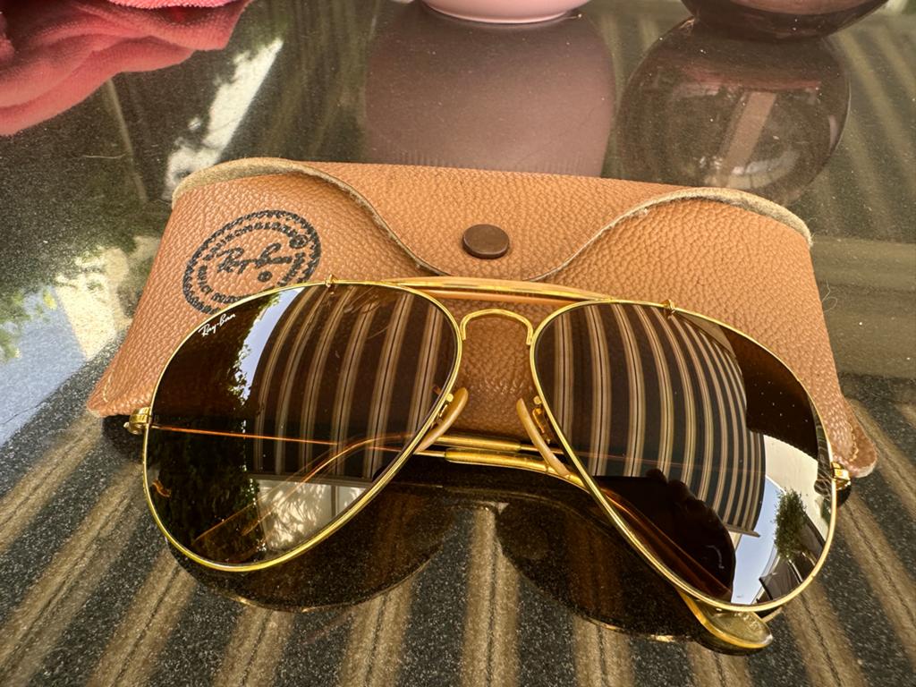 Ray-Ban vintage Outdoorsman B15 brown, Sieraden, Tassen en Uiterlijk, Zonnebrillen en Brillen | Heren, Zonnebril, Bruin, Ophalen of Verzenden