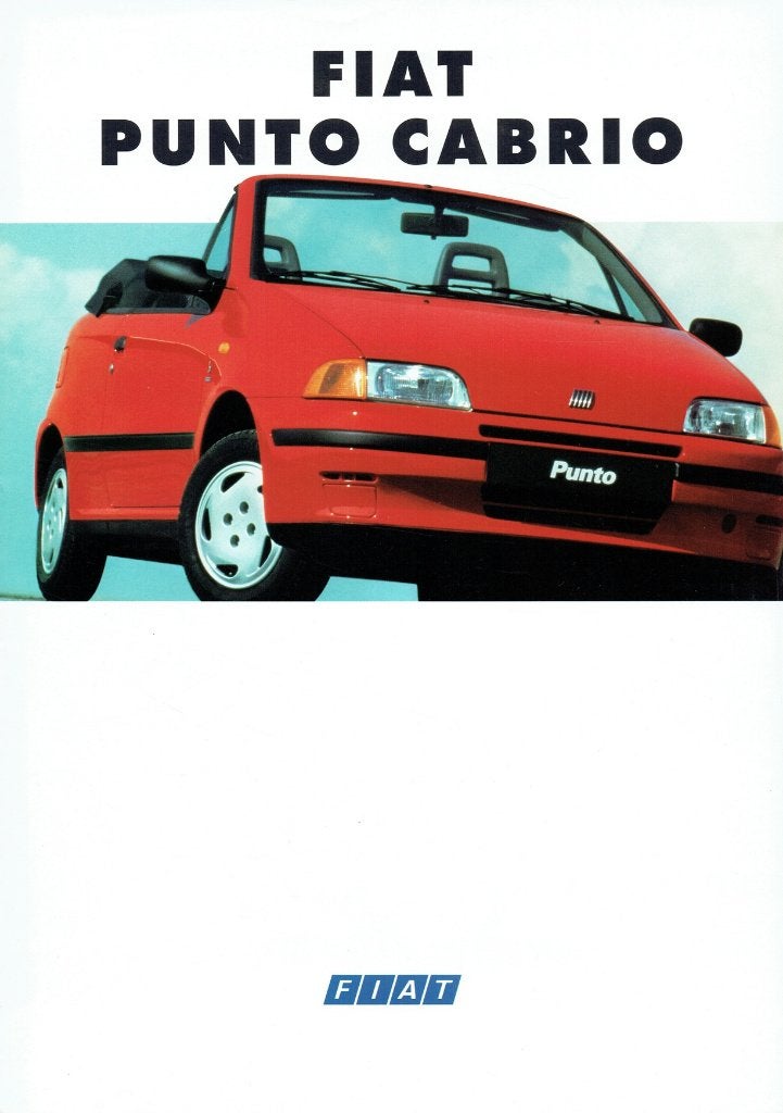 Folder Fiat Punto Cabrio (Duitse uitgave - 1994), Verzenden, Gelezen, Overige merken