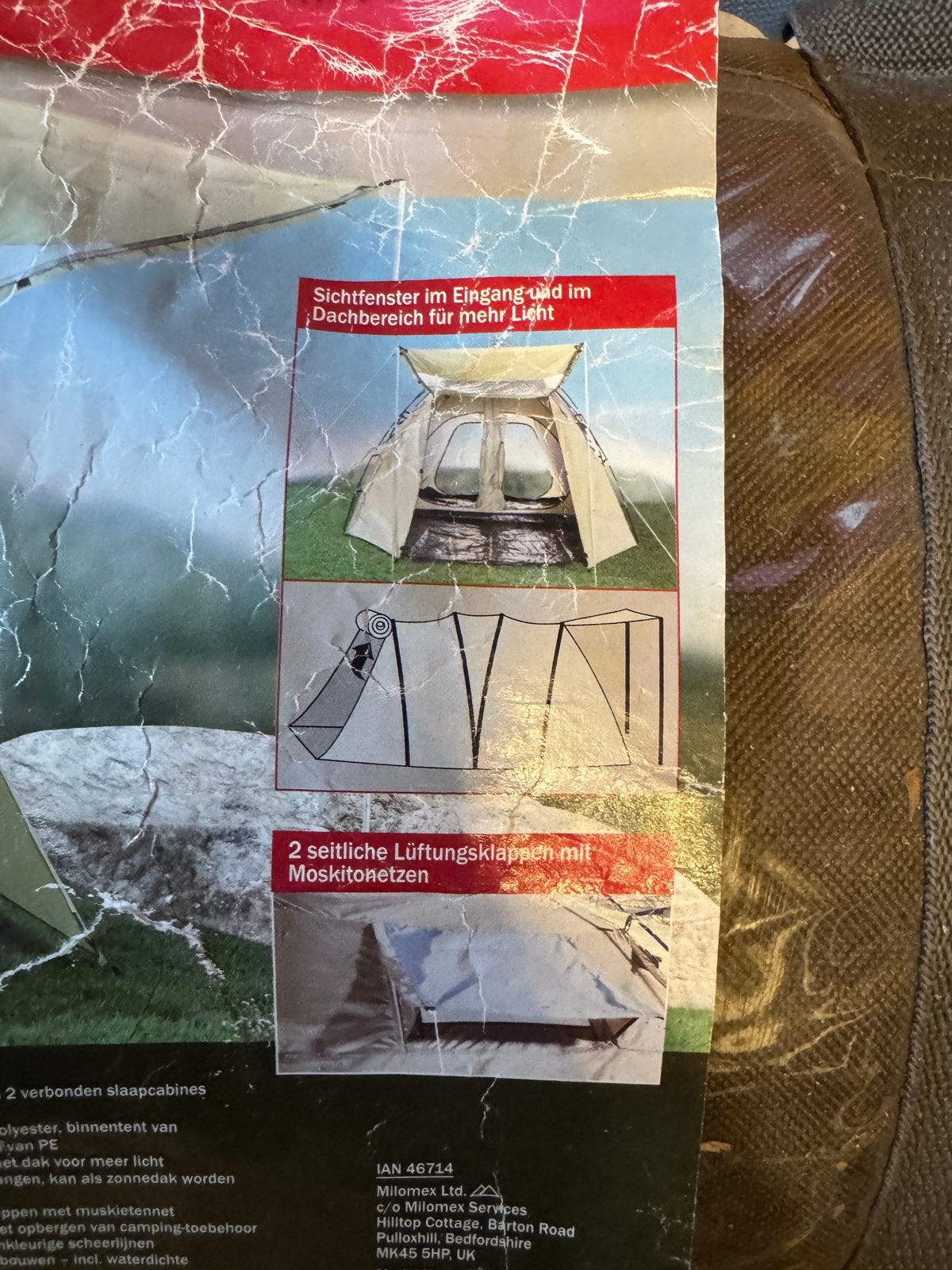 Ruime 4-persoons tent - Ideaal voor kamperen, Ophalen, Gebruikt, Tot en met 4
