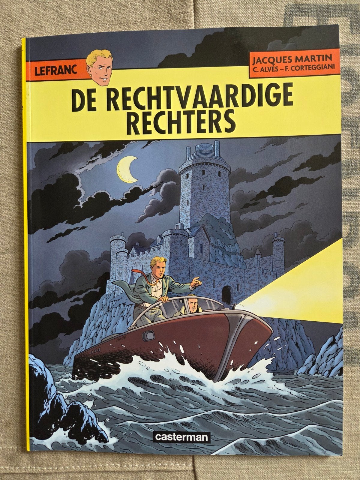 Lefranc De rechtvaardige rechters, Boeken, Eén stripboek, Ophalen of Verzenden, Zo goed als nieuw