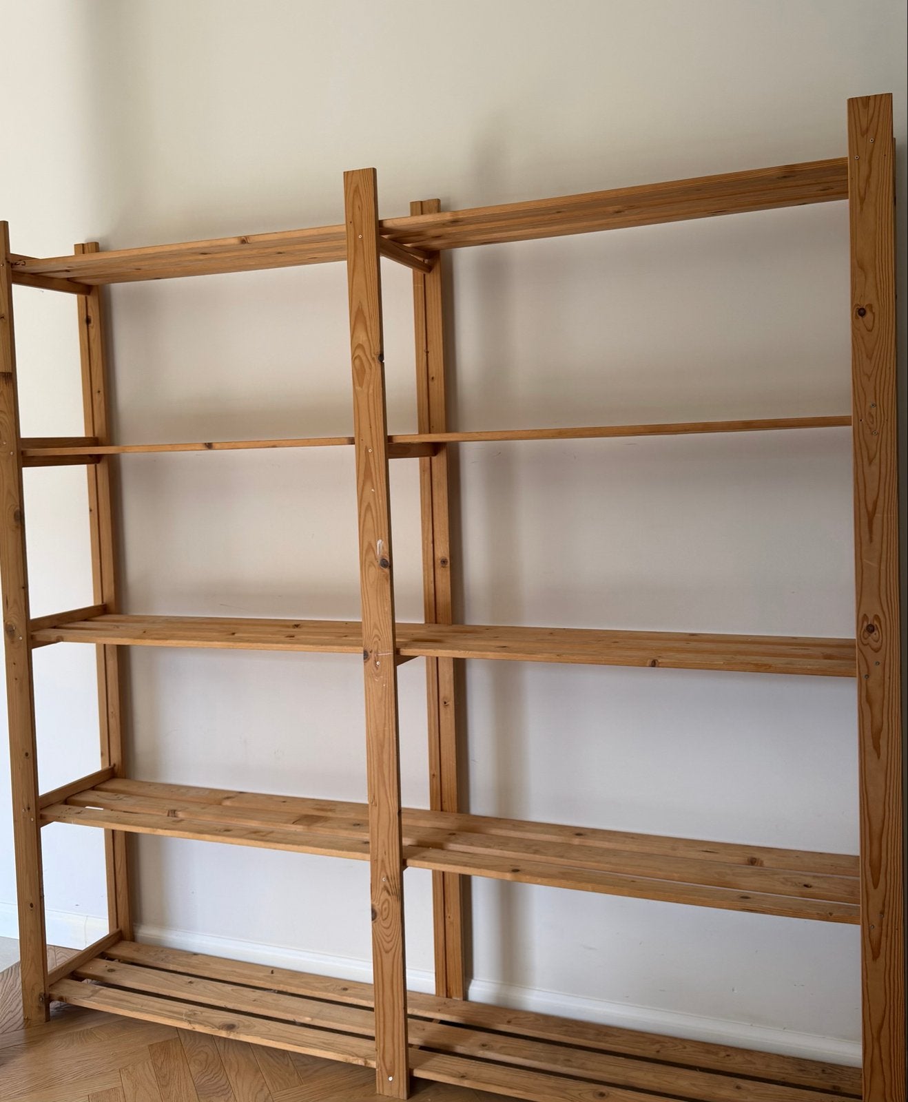 Houten stellingkast / opbergrek, Huis en Inrichting, Kasten | Stellingkasten, Ophalen, Gebruikt