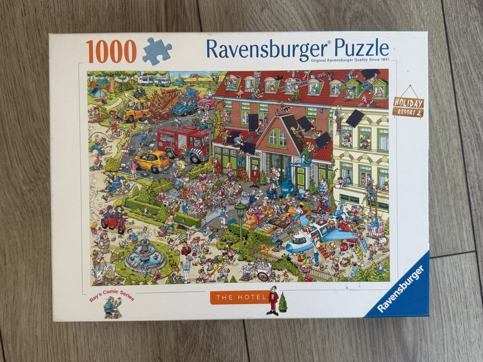Ravensburger puzzel 1000 stukjes - The Hotel (Ray's Comic Se, Ophalen of Verzenden, Zo goed als nieuw
