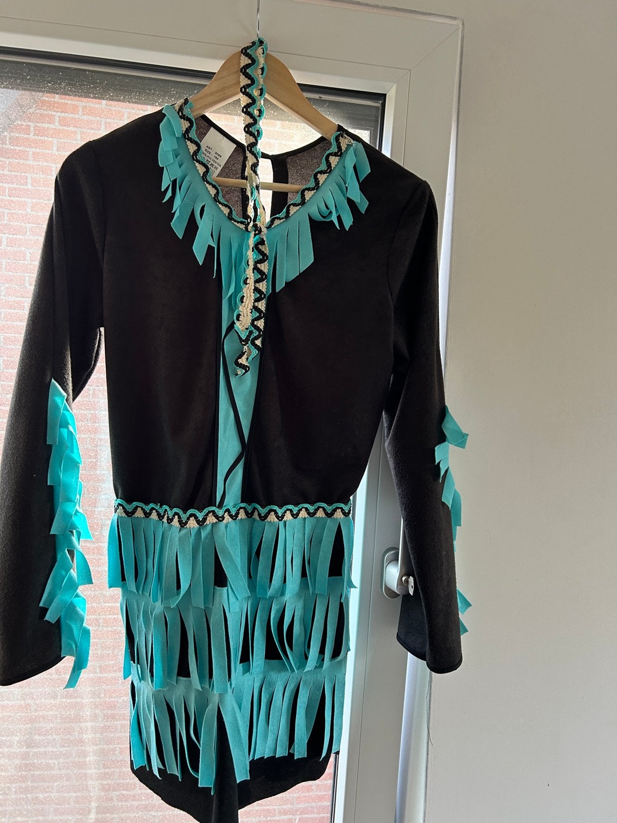 Carnavalsoutfit Indiaan jurk maat 164, Ophalen of Verzenden, Gebruikt, 158 t/m 164, Meisje