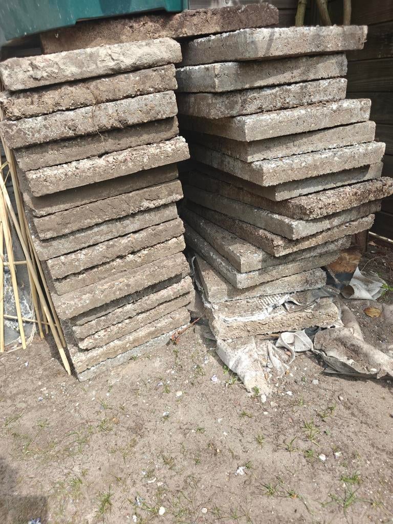 Gratis tuintegels op te halen, Tuin en Terras, Ophalen of Verzenden, Gebruikt, Beton, Terrastegels