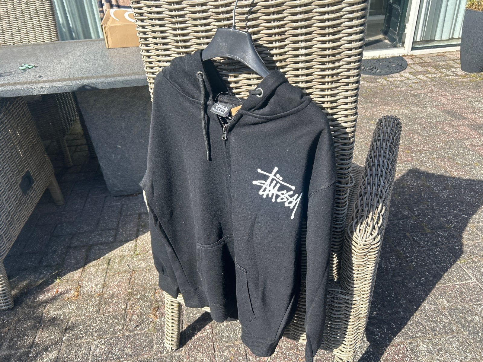 Stussy Hoodie Zwart - Maat M, Kleding | Heren, Truien en Vesten, Ophalen of Verzenden, Nieuw, Maat 48/50 (M), Zwart