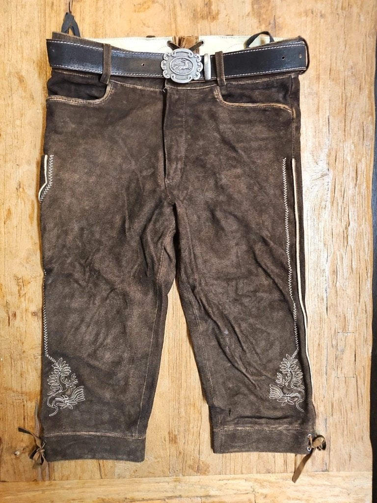 Echte almsach lederhosen maat 48, Maat 48/50 (M), Almsach, Djt@dejuistetoon.eu, Ophalen of Verzenden