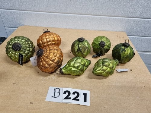 B221 decoratie kerstballen hana designe, Ophalen of Verzenden, 'T Olde Gre-j, Info@toldegrej.nl, Endepoelstraat 20f Didam