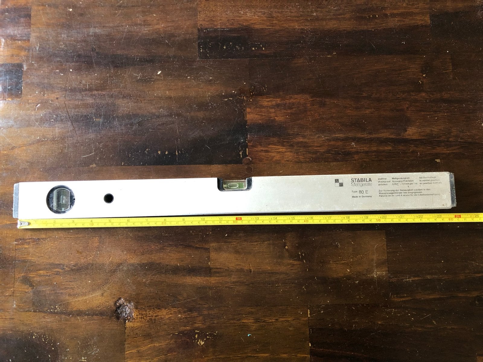 Stabila Waterpas Type 80 E - Made in Germany, Ophalen of Verzenden, Gebruikt, Overige meters