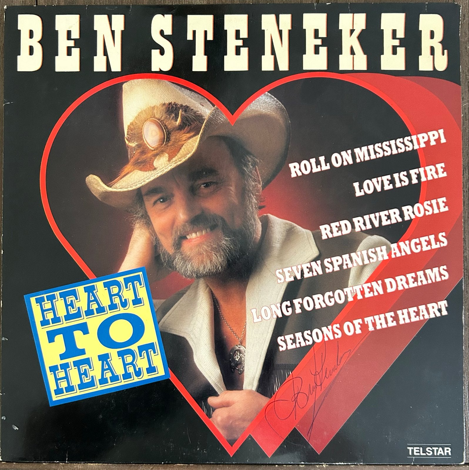 Ben Steneker - Heart to Heart LP (Gesigneerd), Gebruikt, Originele persing, 1980 - 1989, Ophalen of Verzenden