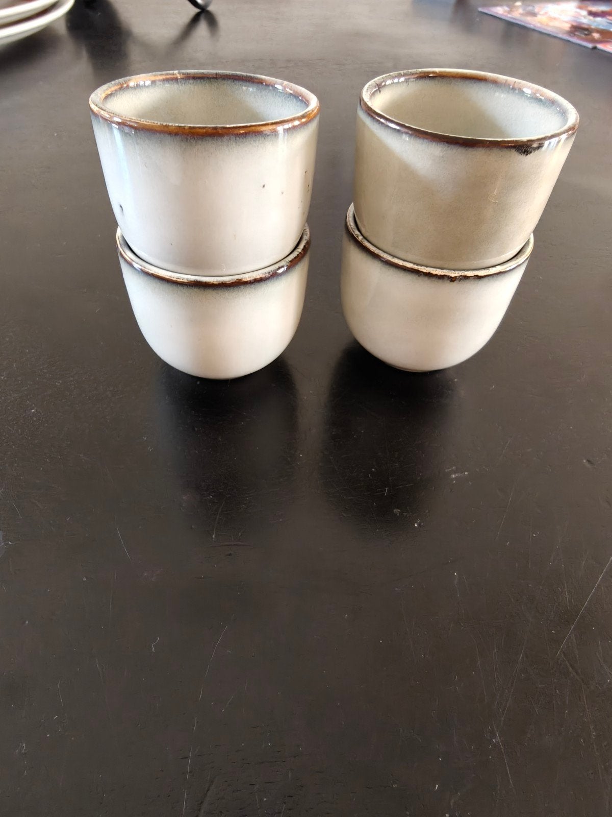 Mica Eierdopjes - Set van 4 - Zo goed als nieuw, Huis en Inrichting, Overige typen, Ophalen of Verzenden, Zo goed als nieuw, Modern