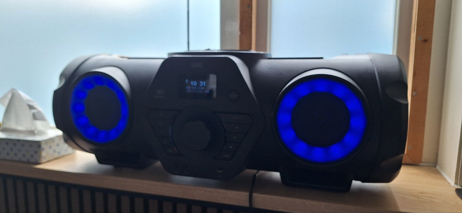 JVC Bouwradio met DAB+, Bluetooth en ingebouwde accu, Ophalen, Gebruikt, Radio