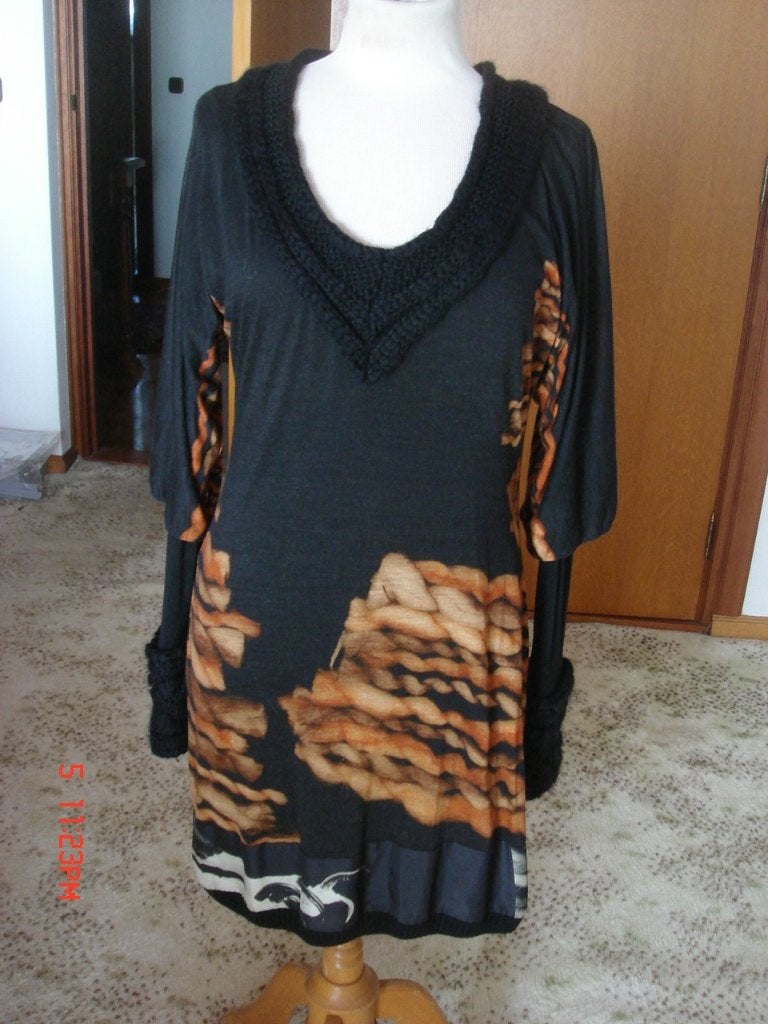 Pianura Studio – Designer jurk – Maat Itl 42 (M), Kleding | Dames, Jurken, Maat 38/40 (M), Pianura, Meerkleurig, Ophalen of Verzenden