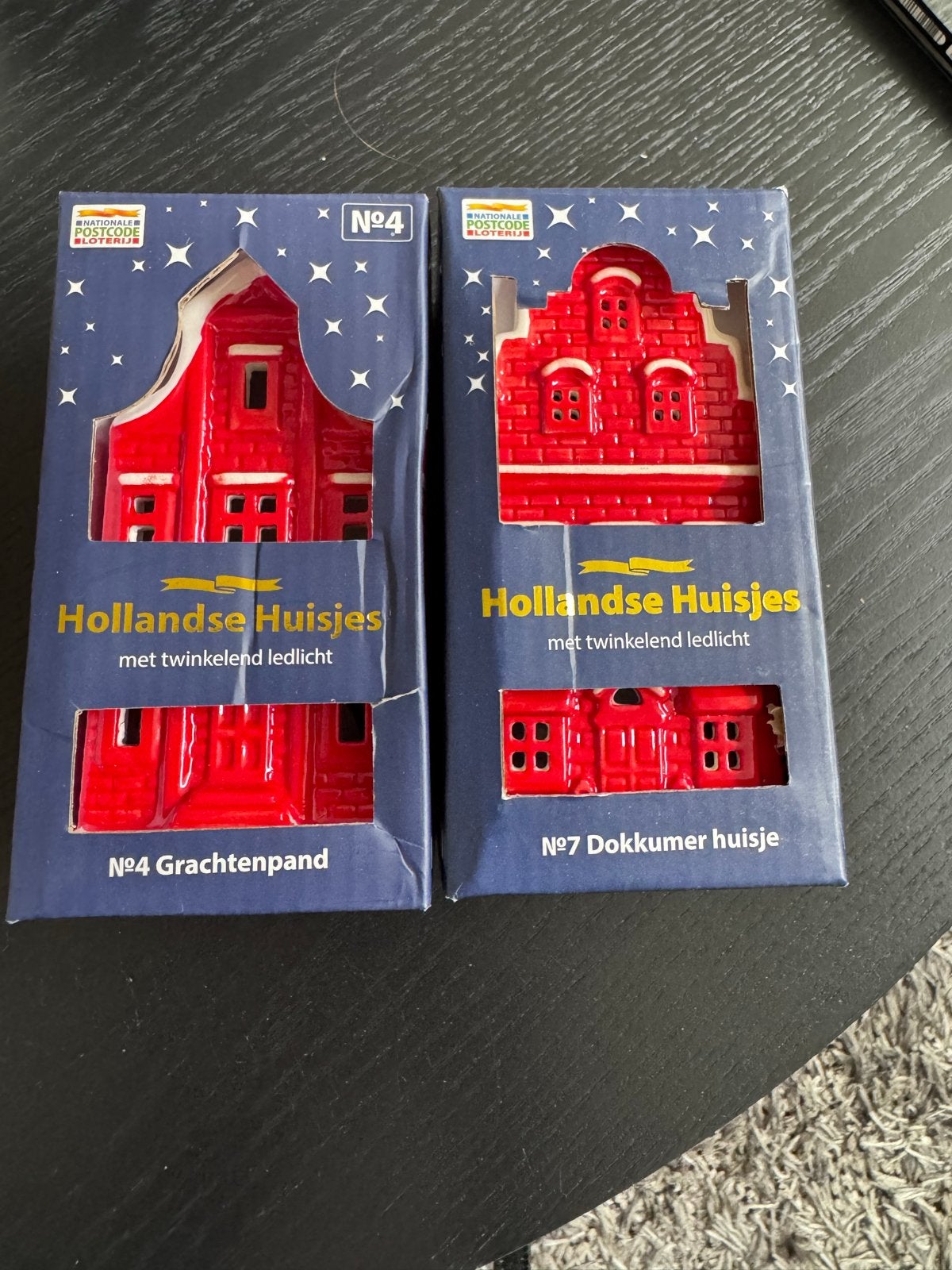 Hollandse Huisjes met twinkelend ledlicht - Grachtenpand & D, Nieuw, Ophalen of Verzenden, Landelijk, Composieten