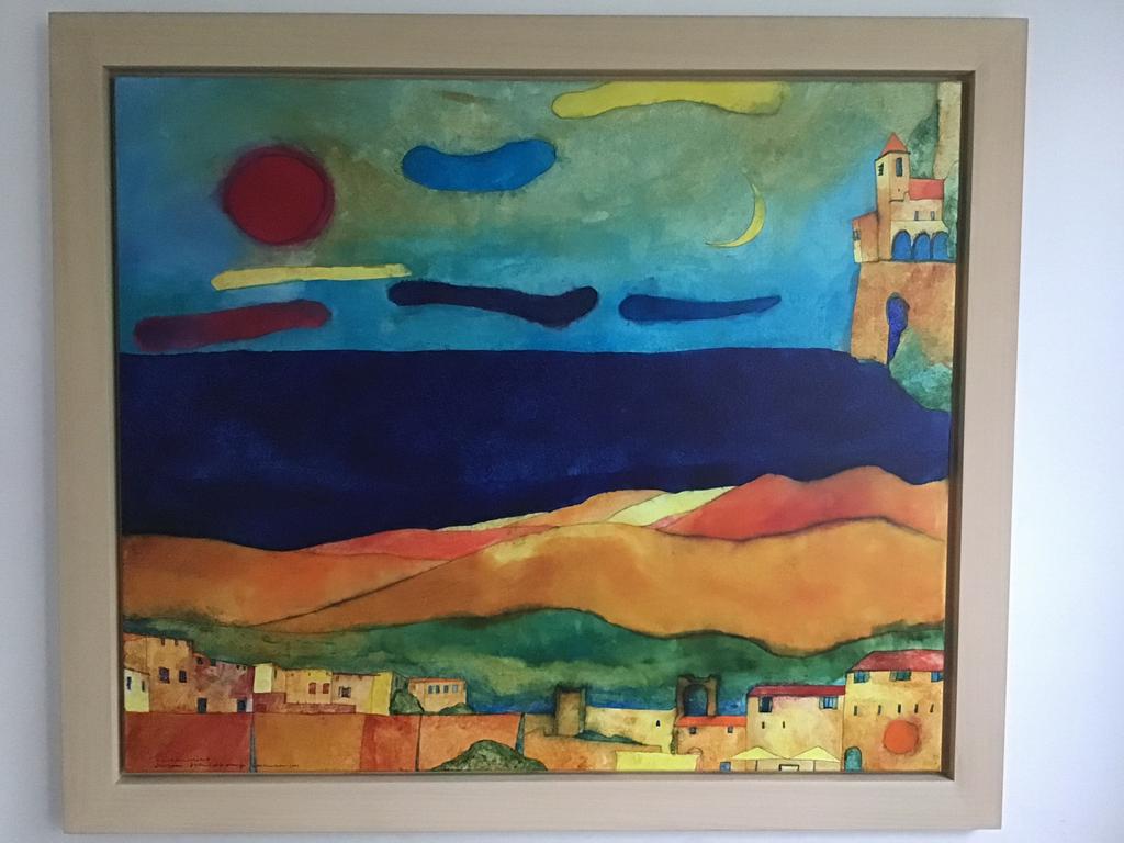 Schilderij Wolkenlucht van Susan Schildkamp, Antiek en Kunst, Ophalen