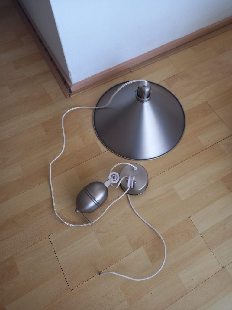 hanglamp met katrol, Ophalen, Zo goed als nieuw, Kunststof