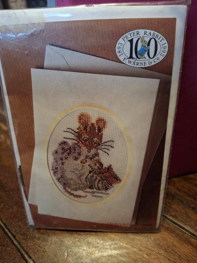 Kaart -Peter Rabbit, Ophalen of Verzenden, Nieuw, Borduurpakket
