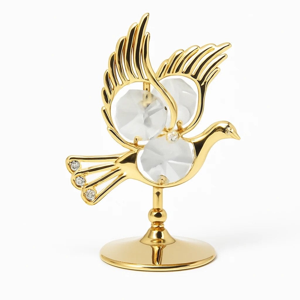 24K Vergulde Vogels & Uilen met Kristal, Mvm detailhandel, Overige materialen, Verzenden, Pjmink@casema.nl