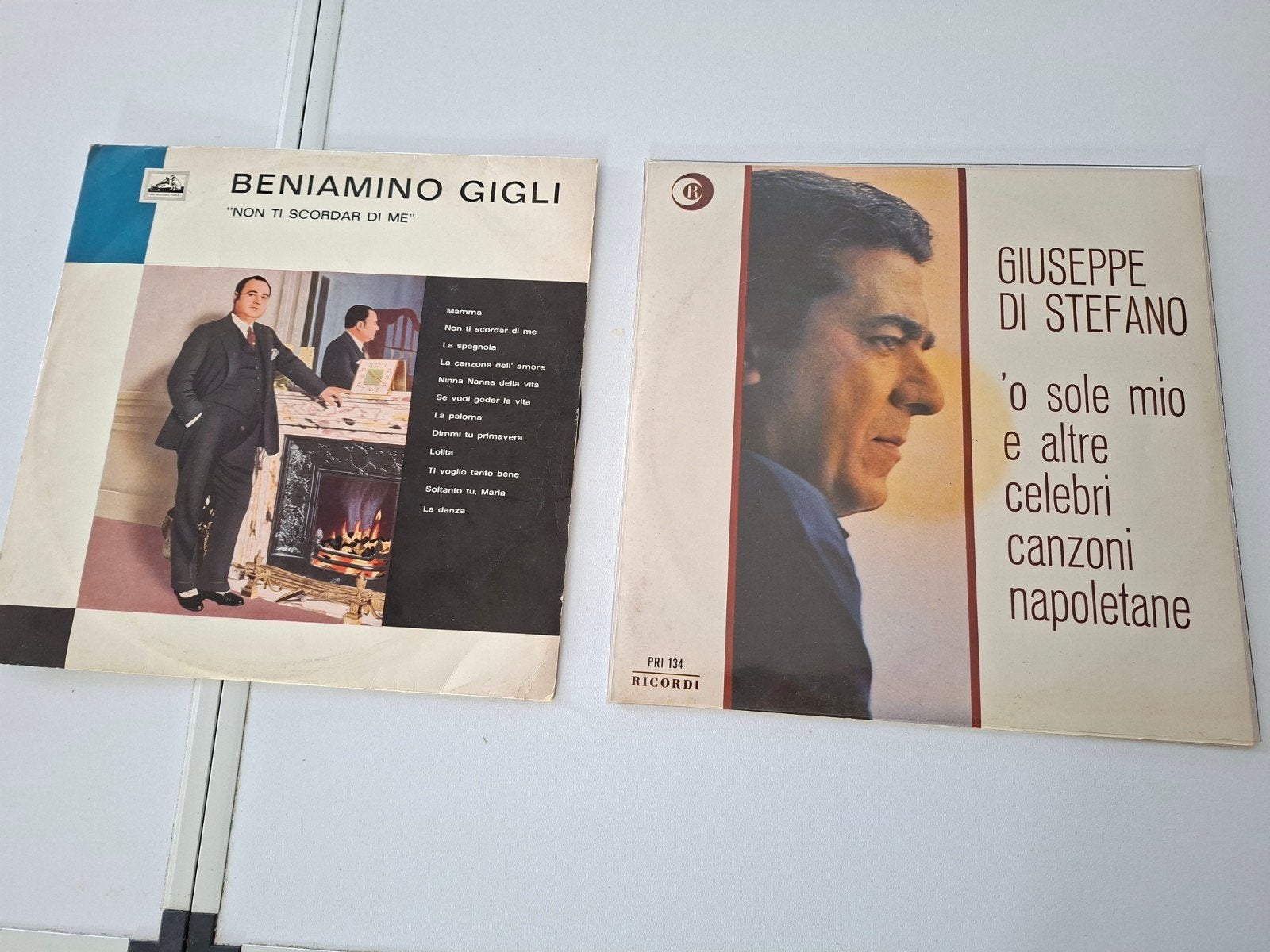 4 LP van Beniamino Gigli, Giuseppe Di Stefano en Rubinstei, LP, Gebruikt, Overige typen, Ophalen of Verzenden