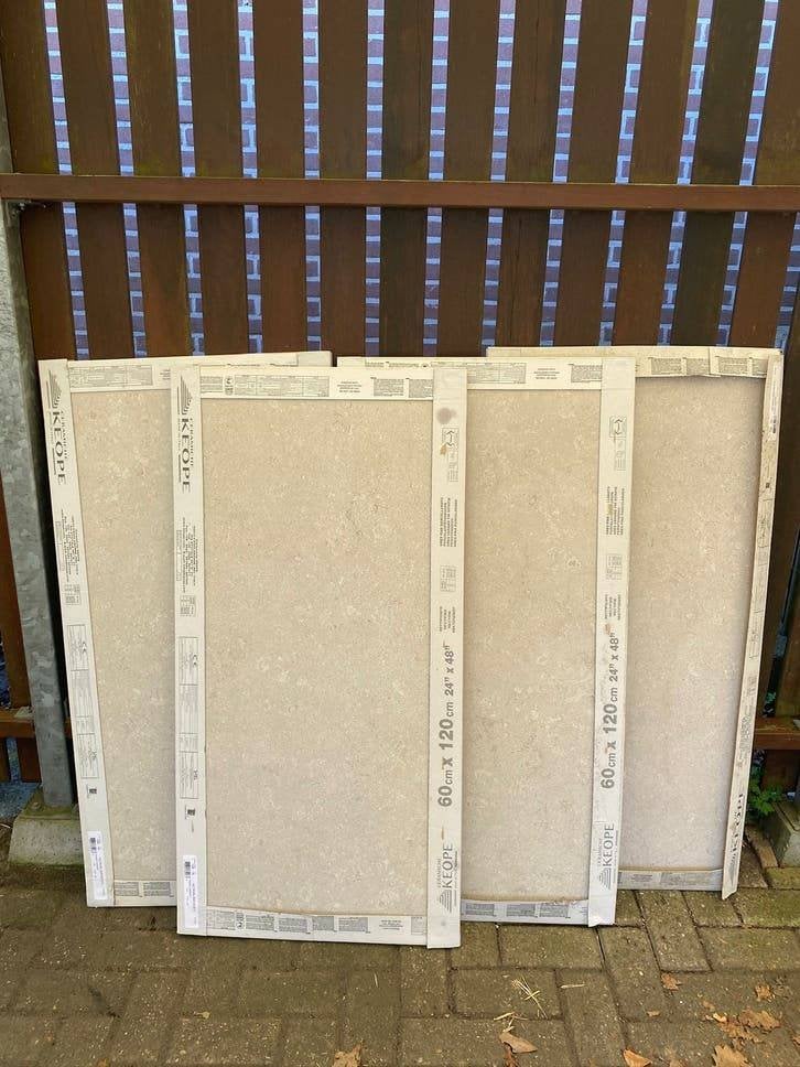 Keope Eritage Pearl 60x120 XL vloertegels Wandtegels Grijs, Doe-het-zelf en Verbouw, Sanitair, Ophalen, Nieuw