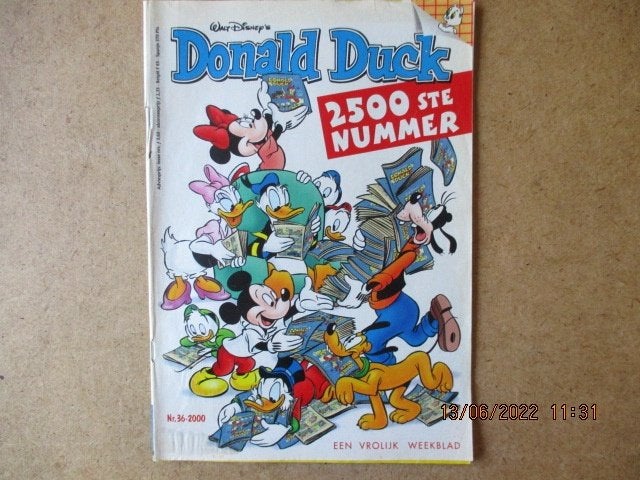 adv6680 donald duck 2500ste nummer, Boeken, Eén stripboek, Ophalen, Gelezen