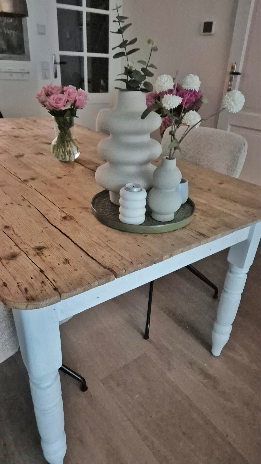 Boerentafel / Brocante eettafel, Ophalen, Landelijk / Brocante, Gebruikt, 50 tot 100 cm