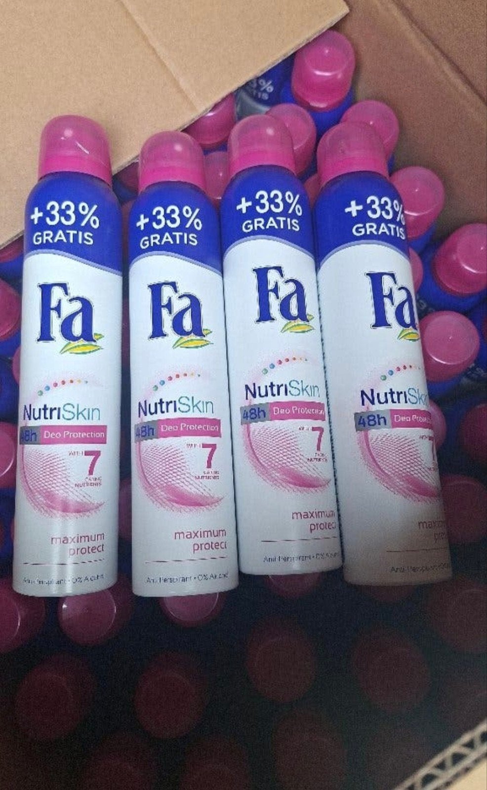 Partij 40 stuks Fa NutriSkin deodorant 200ml (advr 415), Ophalen of Verzenden, Nieuw, Deodorant of Bodyspray