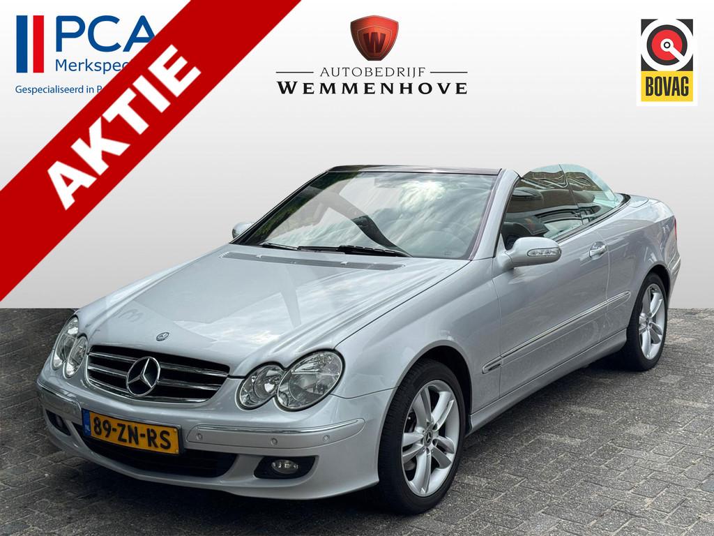 Mercedes-Benz CLK-Klasse Cabrio 200 K. Avantgarde Airco/Park, Auto's, Automaat, 12 maanden, Achterwielaandrijving, Zwart