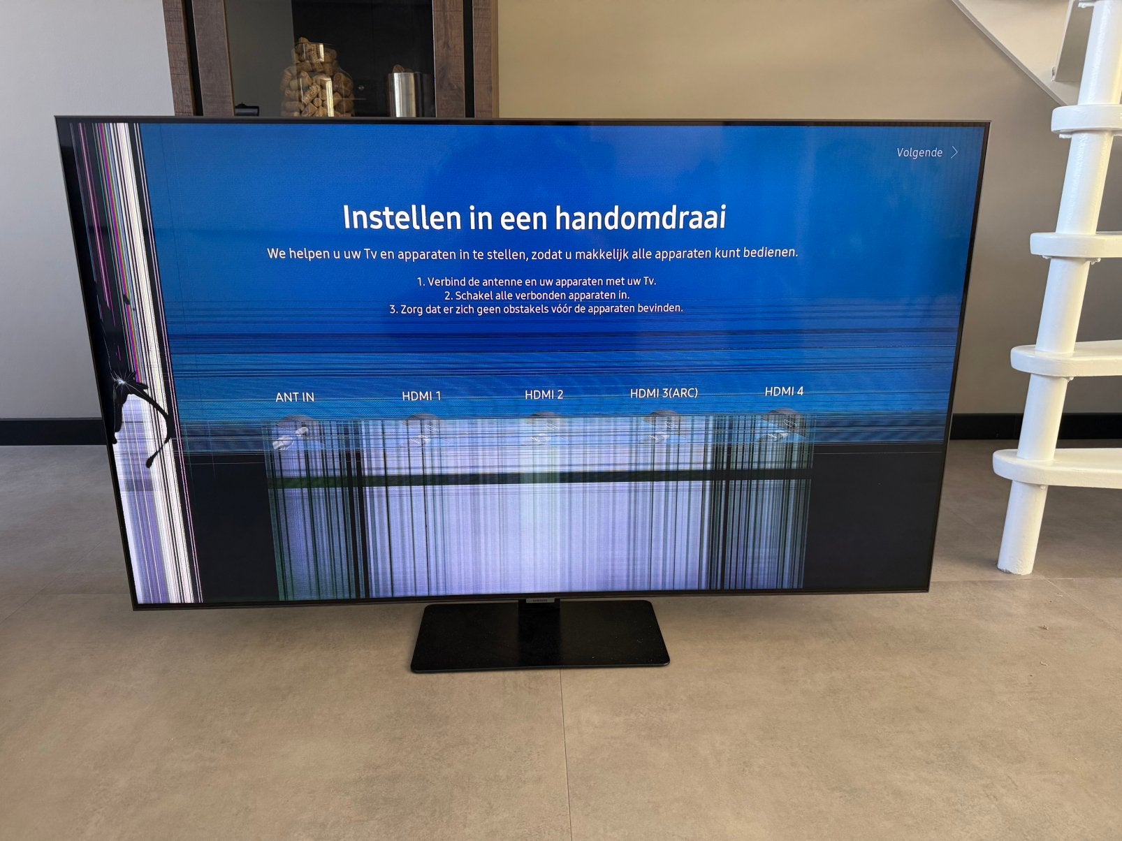 Samsung TV | 55 Inch | QE55Q80T (defect), Ophalen, Niet werkend, 100 cm of meer, Samsung