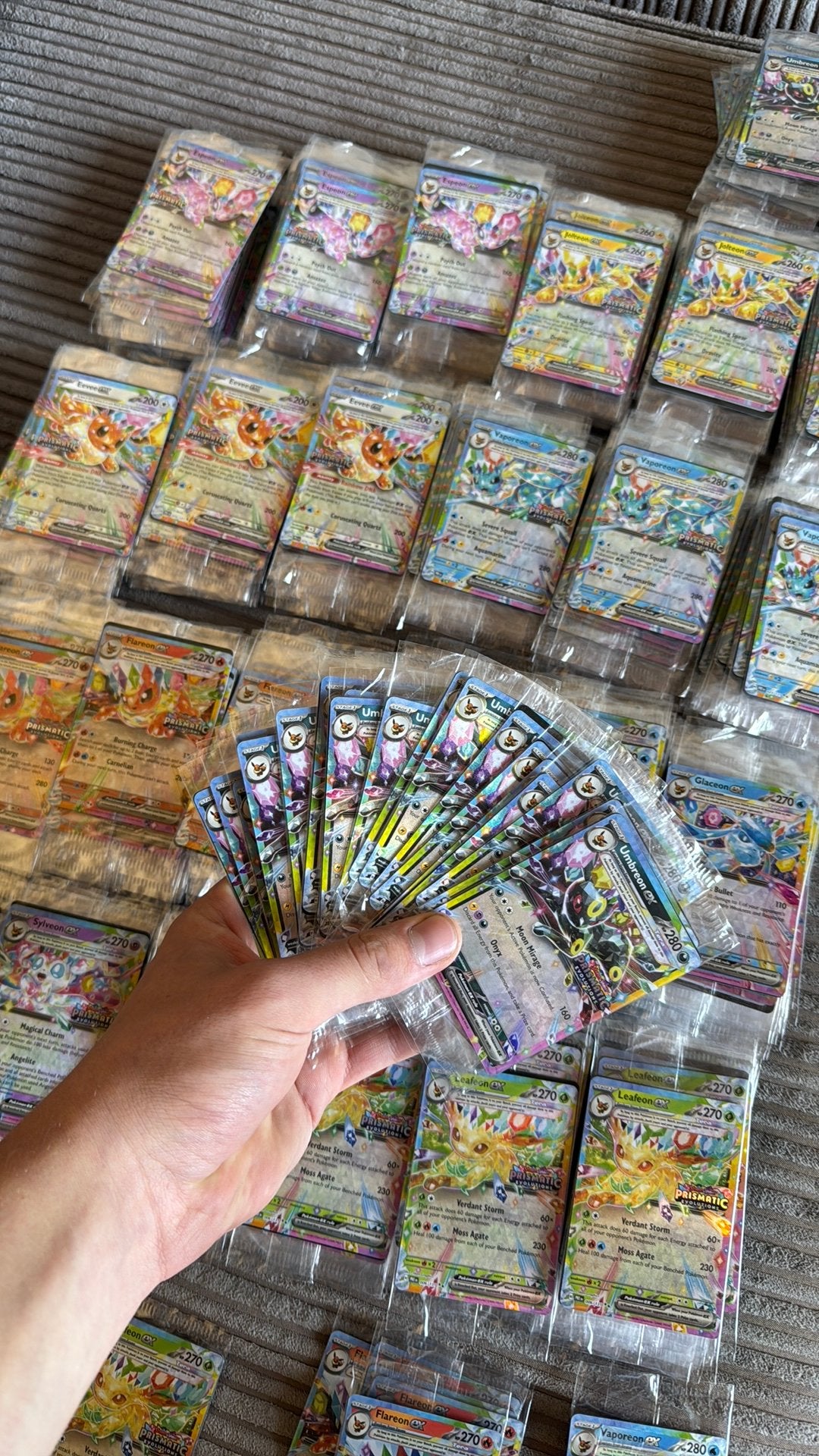Mega partij ‼️prismatic evolutions surprise box promos‼️, Ophalen of Verzenden, Zo goed als nieuw