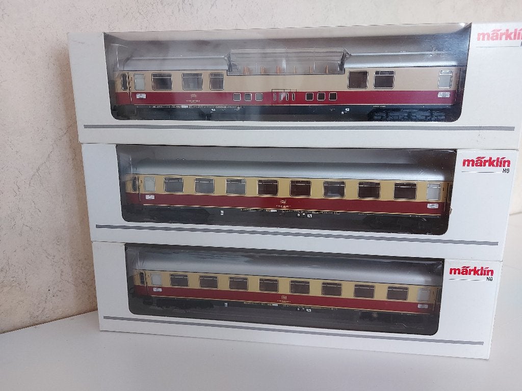 3 Marklin TEE Wagons van de DB, Hobby en Vrije tijd, Modeltreinen | H0, Wisselstroom, Ophalen of Verzenden, Märklin, Nieuw