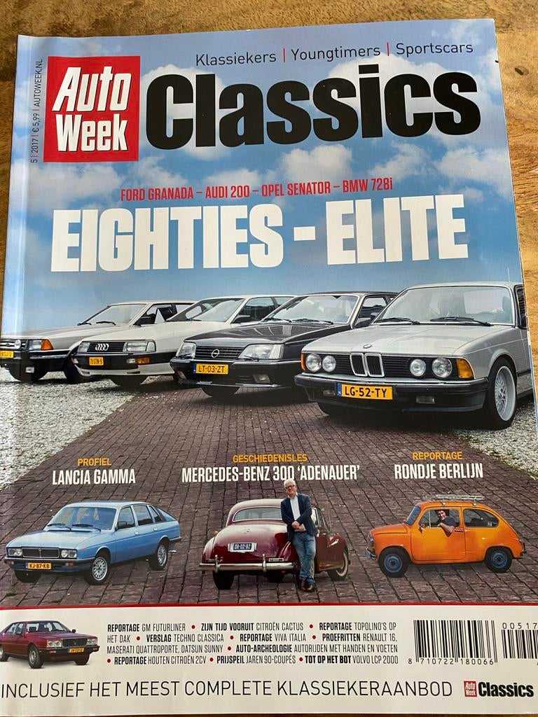 AutoWeek Classics 5 | 2017 - Eighties Elite, Ophalen of Verzenden, Zo goed als nieuw, Algemeen