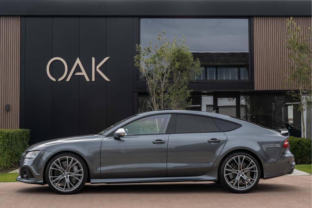 Audi A7 Sportback 4.0 TFSI RS 7 | Navi | Leder | Memory | Sc, Auto's, Automaat, Euro 5, Gebruikt, 4 stoelen