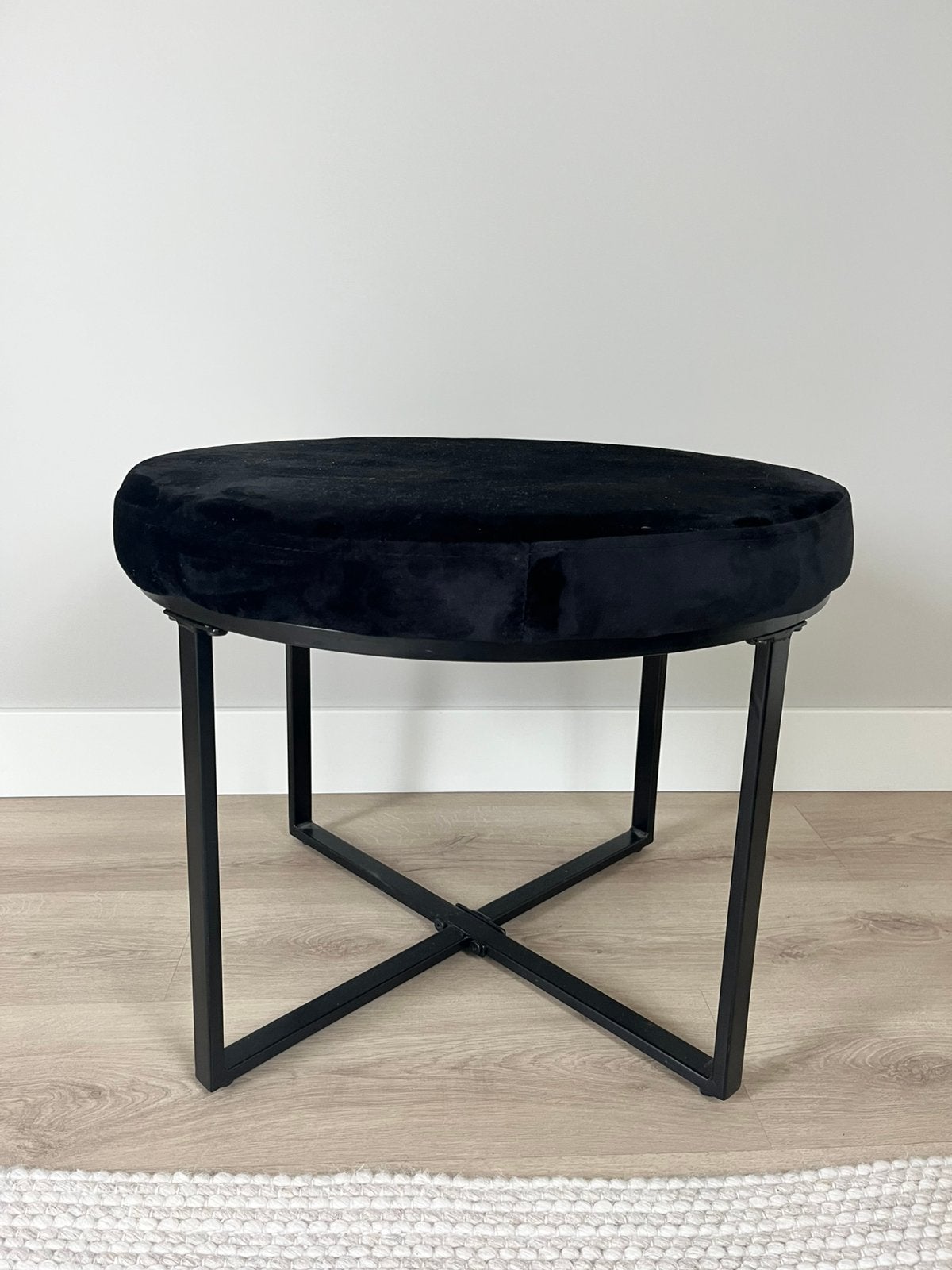 WOOOD Dewi hocker, Ophalen, Zo goed als nieuw, 75 tot 100 cm, Stof