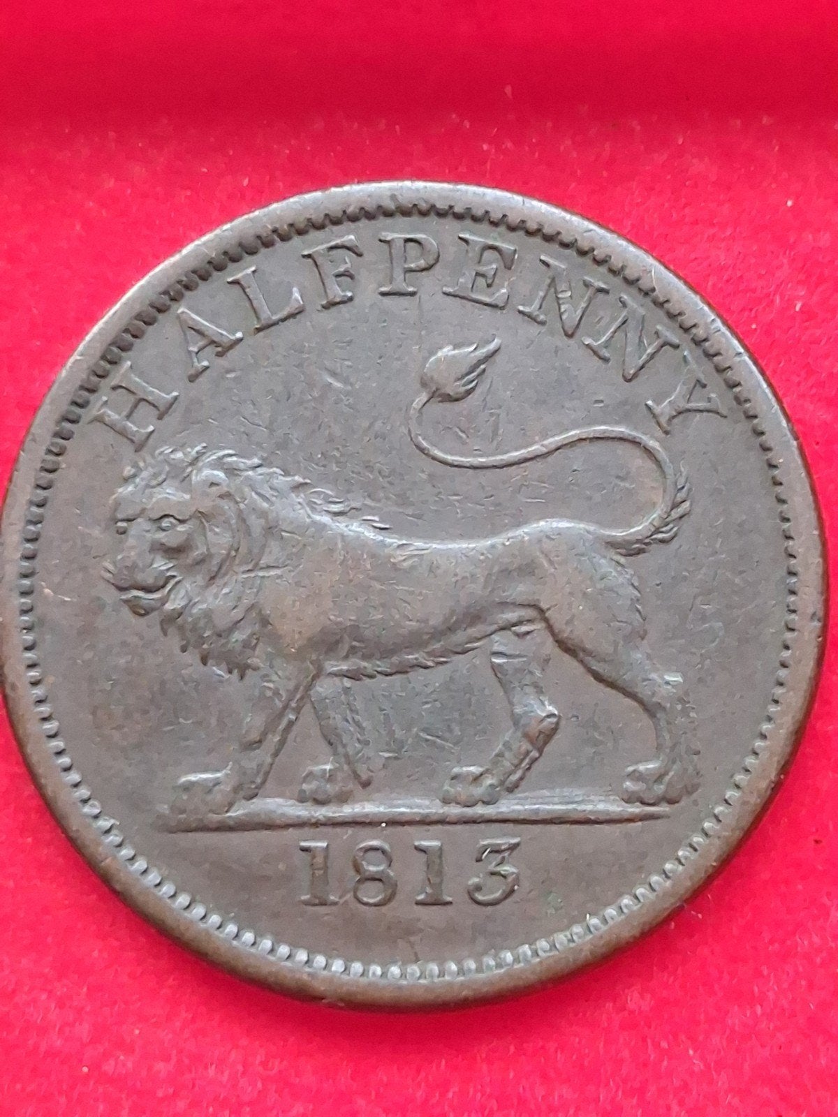 British copper company Halfpenny uit 1813, Ophalen of Verzenden, Overige landen, Losse munt