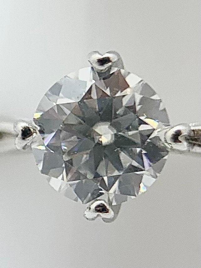 Zilveren ring met moissanite steen *1 karaat* *Verstelbaar*, Sieraden, Tassen en Uiterlijk, Nieuw, Ophalen of Verzenden, Kleiner dan 17