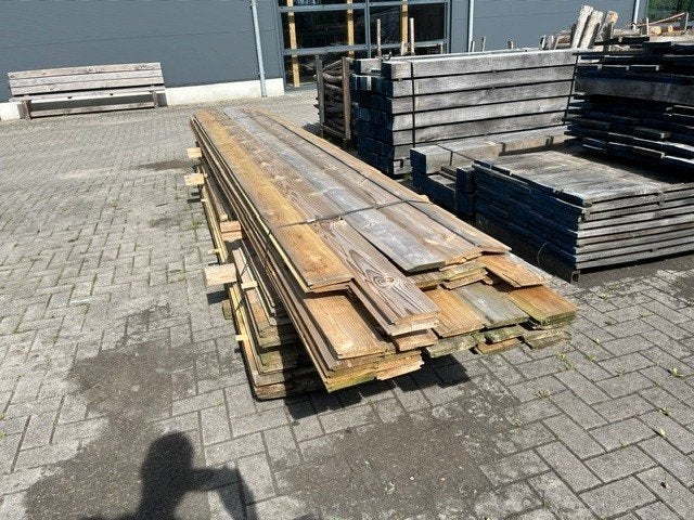 restpartij rabatdelen, Ophalen, Gebruikt, 250 cm of meer, Planken