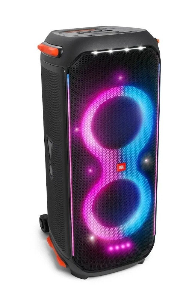 Te huur Partybox 710 karaoke set Bluetooth party speaker, Ophalen of Verzenden, Complete set