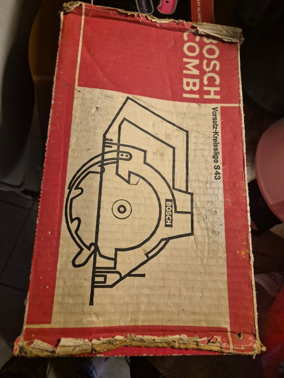 Vintage Bosch Combi S43 Cirkelzaagopzetstuk, Minder dan 30 mm, Gebruikt, Cirkelzaag, Ophalen of Verzenden