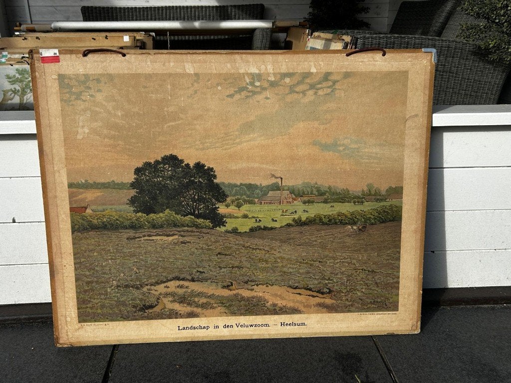 Landschap in de Veluwezoom - Heelsum, Ophalen of Verzenden, Stad- en Dorpsgezichten