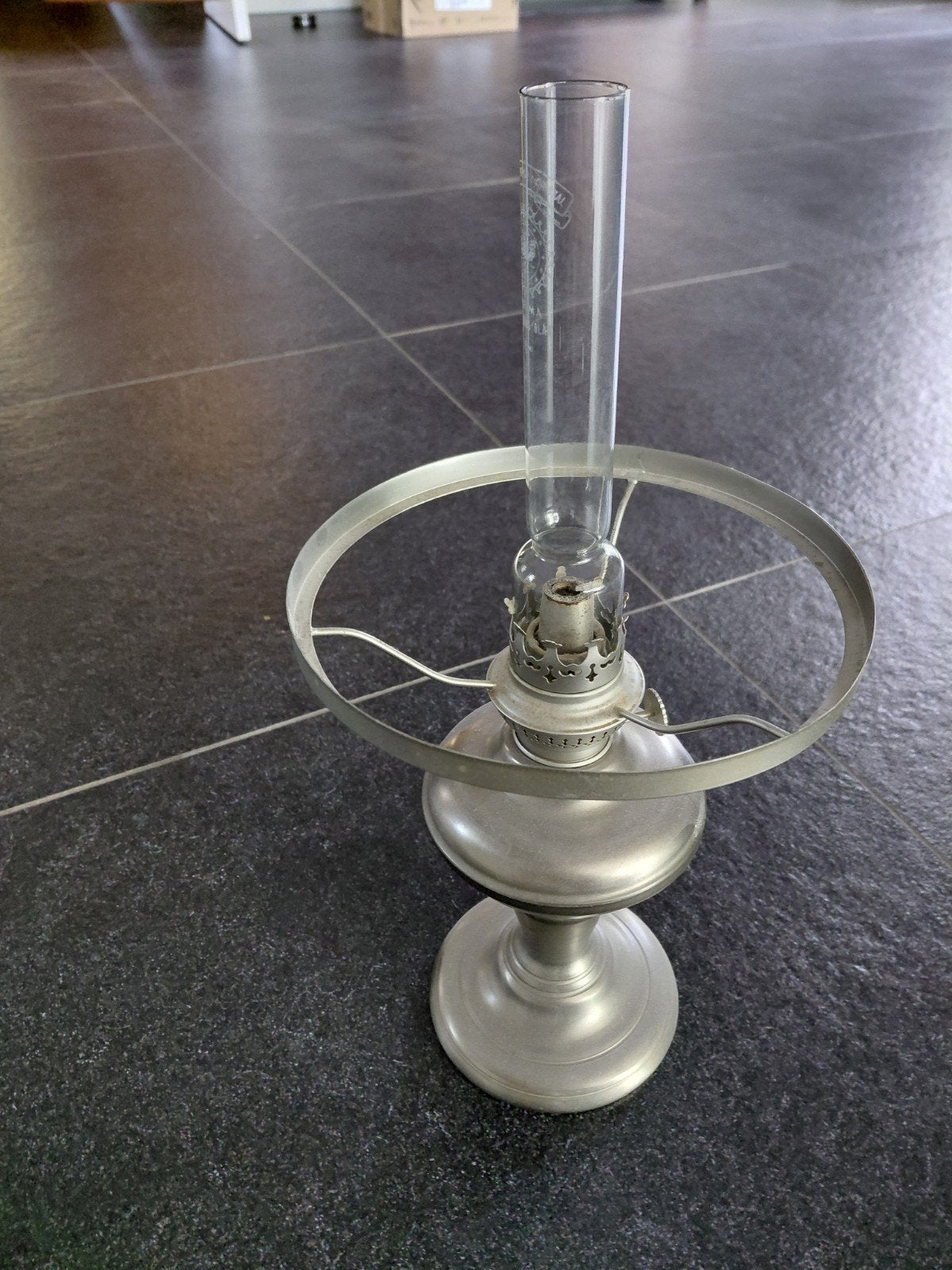 Daalderop tinnen olielamp - Klassieke sfeerverlichting, Antiek en Kunst, Ophalen
