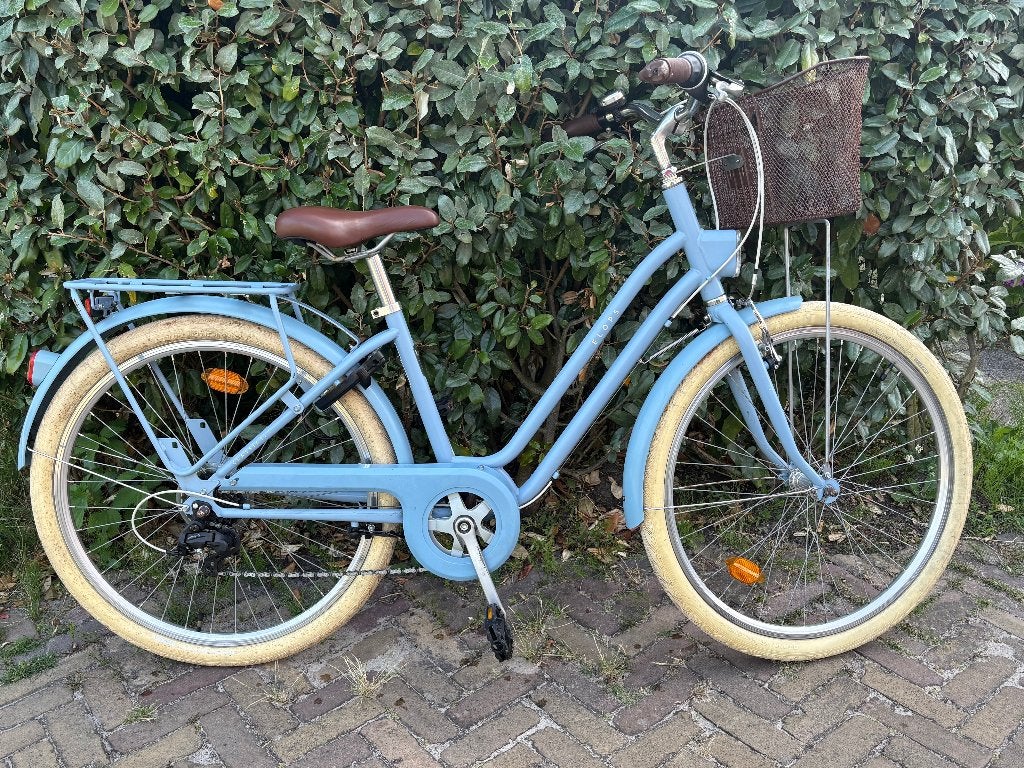 Meisjesfiets Elops Classic 520 -6 versnellingen Fiets mand, Gebruikt, Velgrem, Versnellingen, Elops
