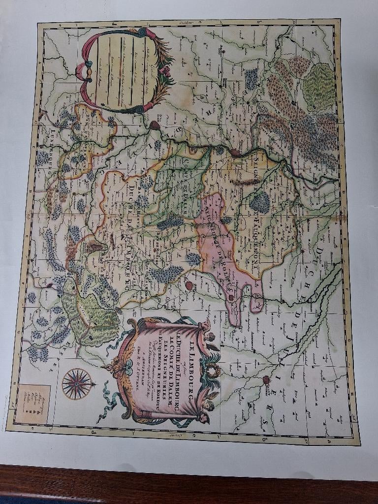 Oude landkaarten Limburg, kopiën, Ophalen of Verzenden, Landkaart, 1800 tot 2000, Nederland