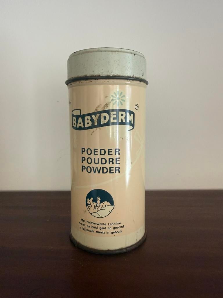 Babyderm nr 3 poederblik blikje, Verzamelen, Ophalen of Verzenden, Zo goed als nieuw, Overige