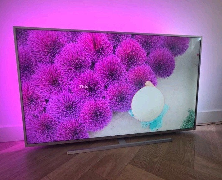 55" Philips Ambilight THE ONE 4K Ultra Google Smart Tv !, Ophalen, Philips, 50 Hz, Zo goed als nieuw