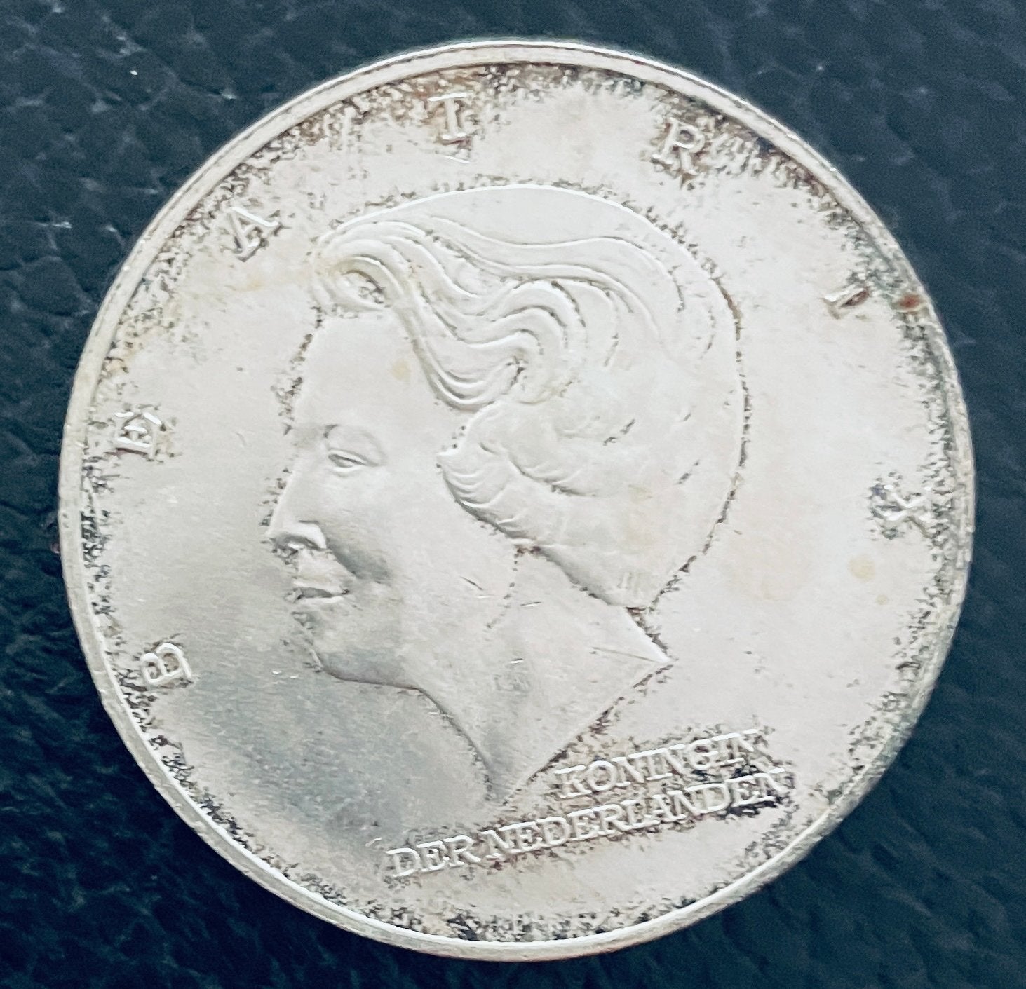 Zeldzame Koningin Beatrix Marshall Plan munt, Koningin Beatrix, Zilver, Ophalen of Verzenden, Losse munt